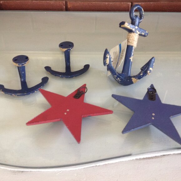 Nautical Accent Pieces (Anchors & Stars) - Picture 4 of 4
